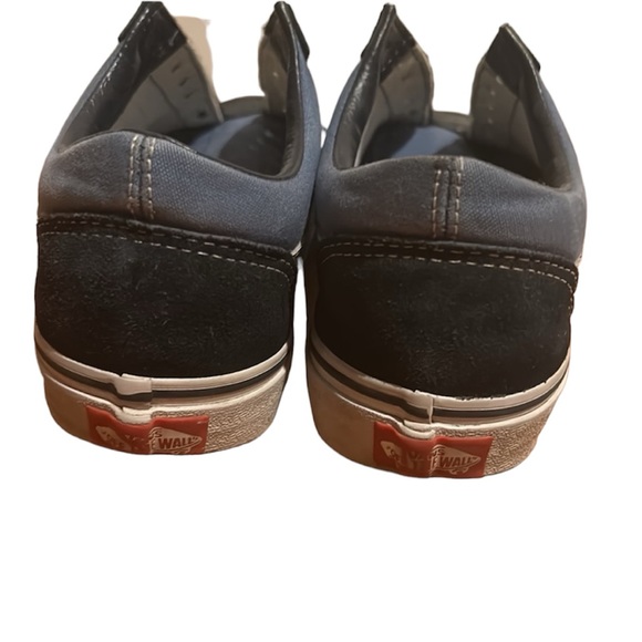 Old Skool Blue Black Canvas Vans - Picture 6 of 8
